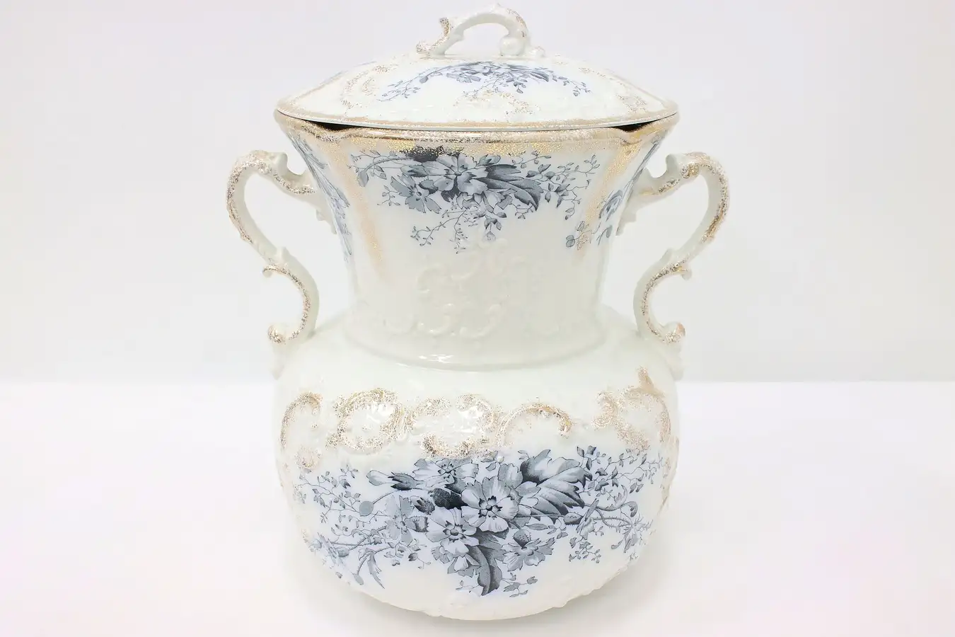 Main image of Victorian Antique English China Commode & Lid, Grindley