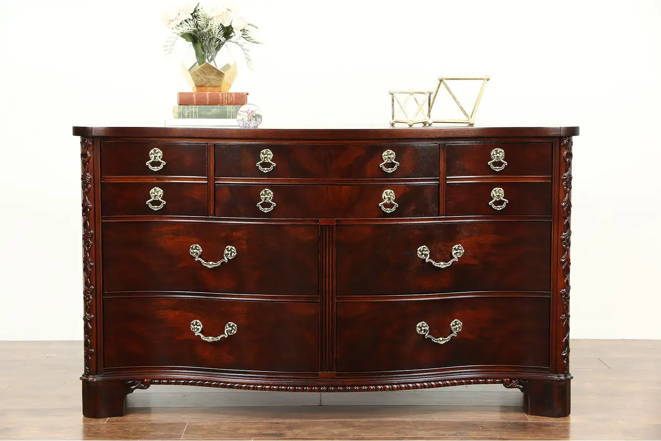 Main image of Century Signed Traditional Vintage Mahogany Dresser or Linen Chest