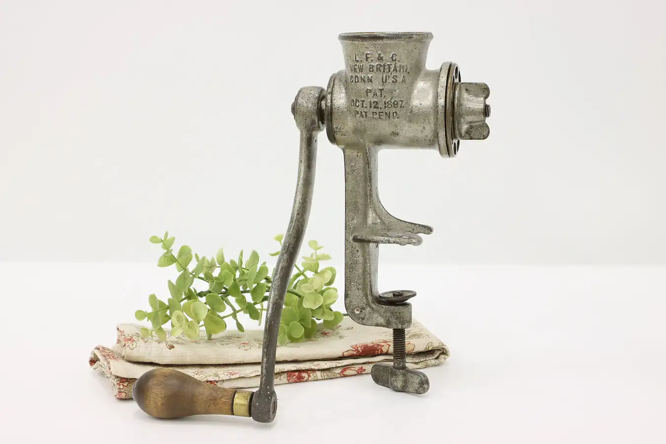 Main image of Farmhouse Industrial Vintage Iron Food Chopper Grinder, Climax