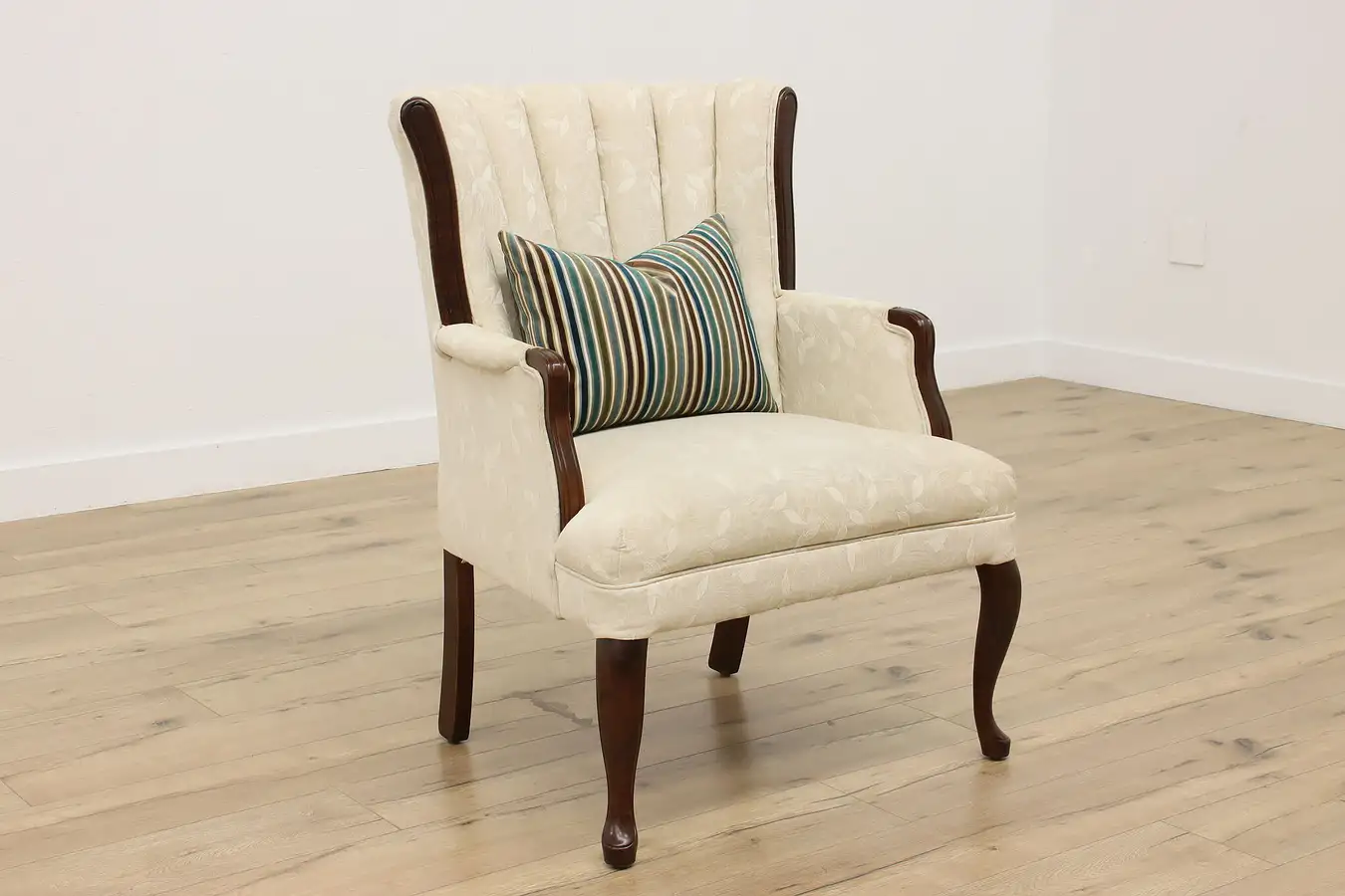 Main image of Georgian Vintage Upholstered Birch Library or Office Chair