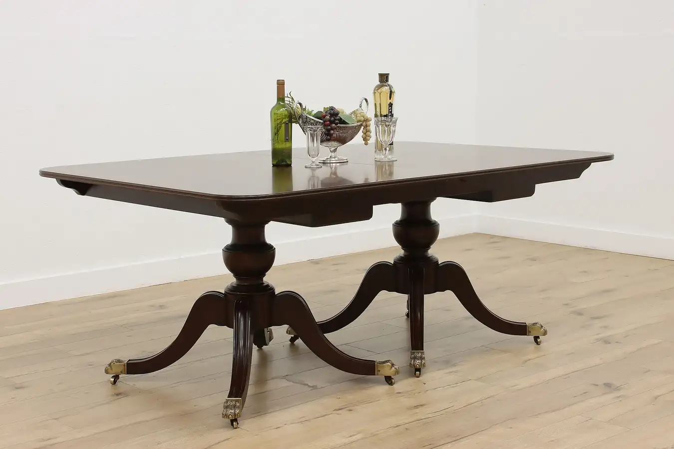 Main image of Regency Antique 12' Mahogany Dining Table, 6 Leaves, Colby's