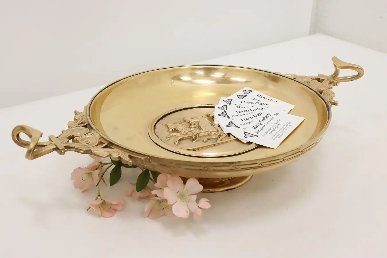 Main image of French Antique Bronze Tazza or Card Tray, Barbedienne