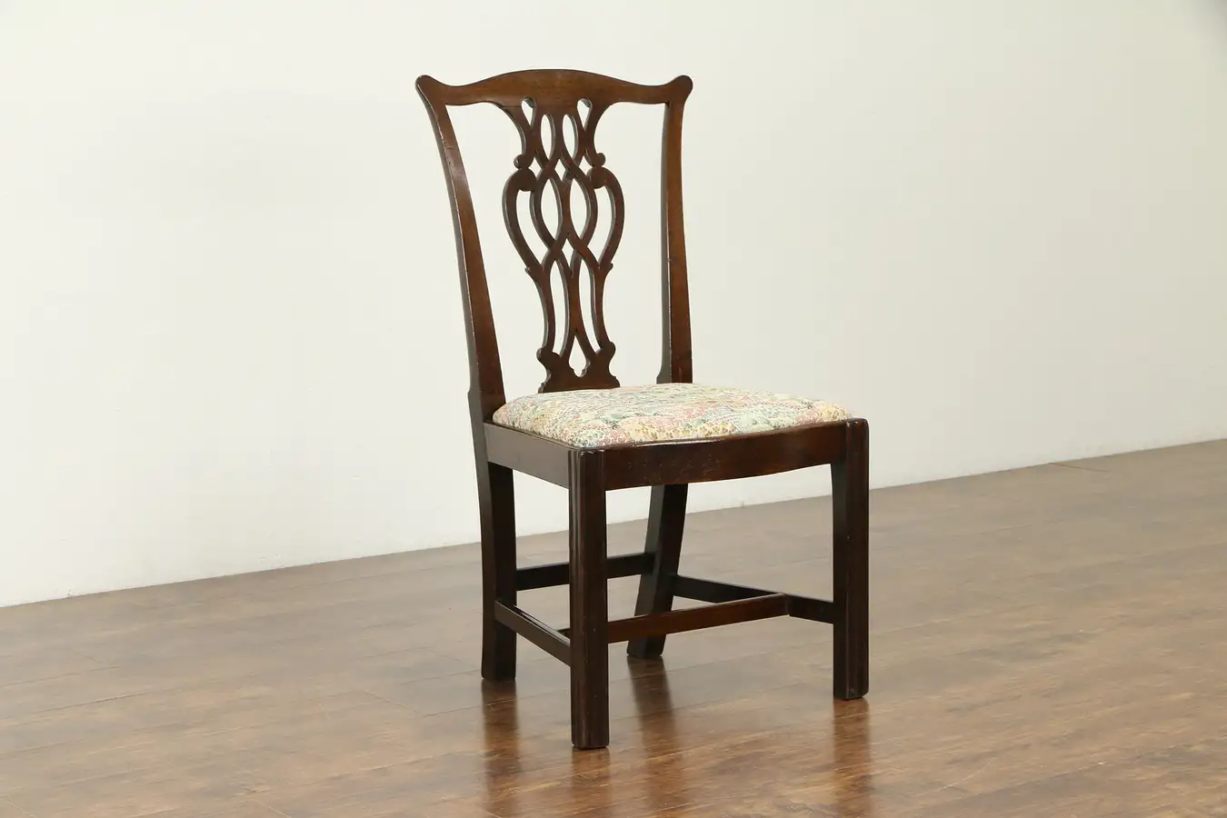 Main image of Georgian 1790 Antique Carved Mahogany Side or Desk Chair