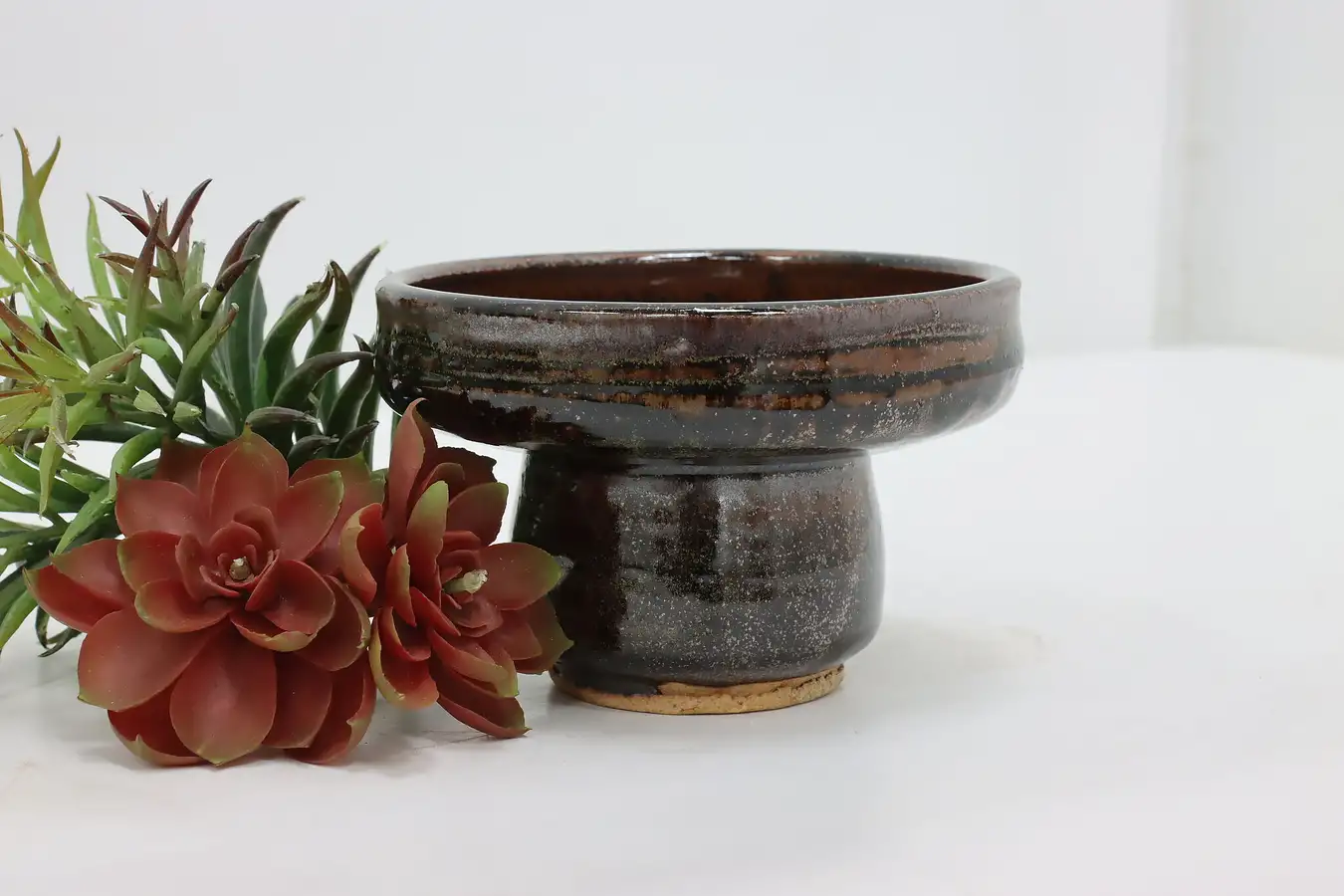 Main image of Art Pottery Vintage Candleholder or Jewelry Tray, Mackenzie