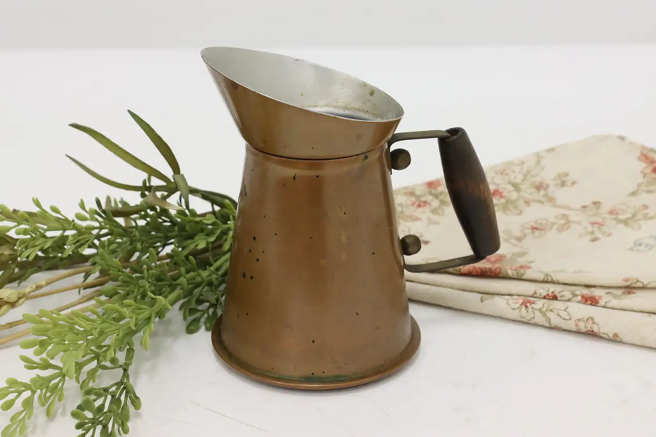 Main image of Farmhouse Vintage Copper & Brass Small Pitcher