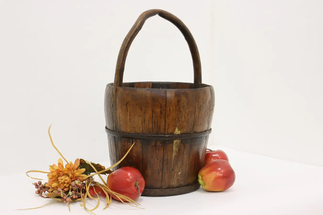 Main image of Farmhouse Antique Chinese Elm Pail or Bucket, Planter