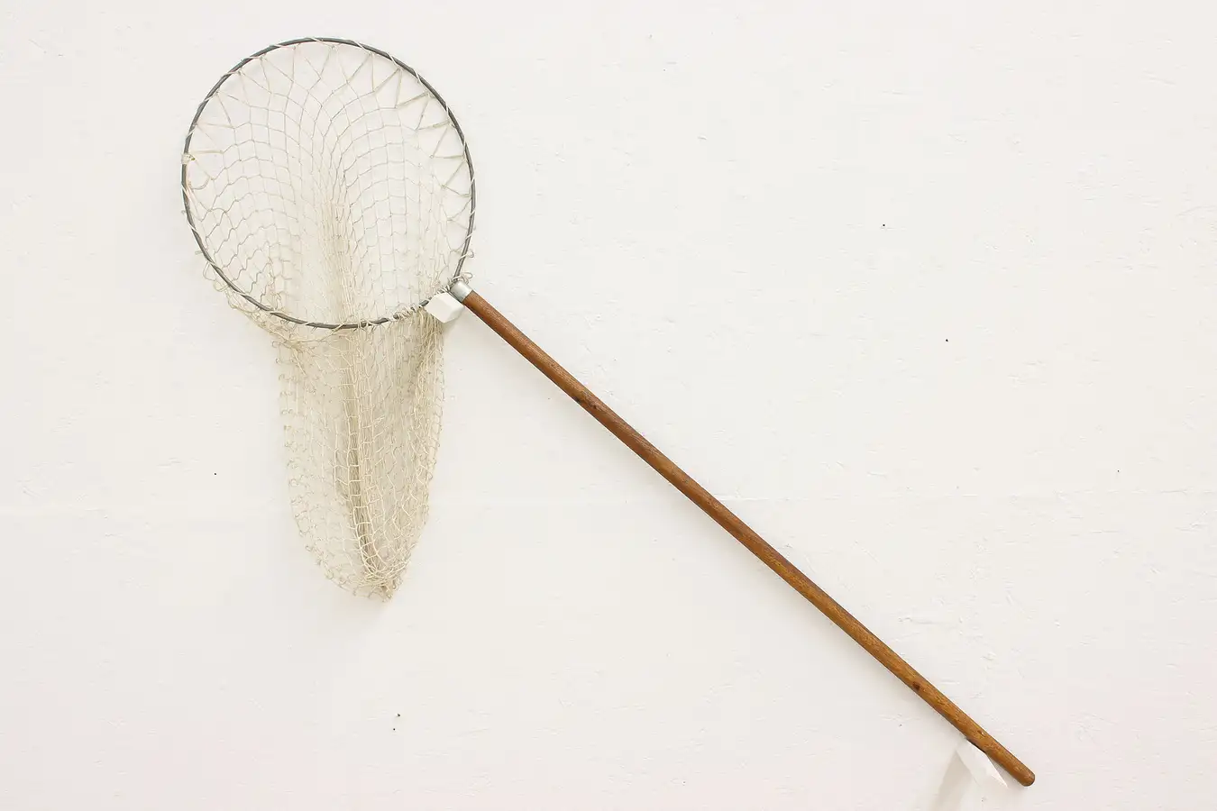 Main image of Farmhouse Vintage Oak & Iron Fishing Net