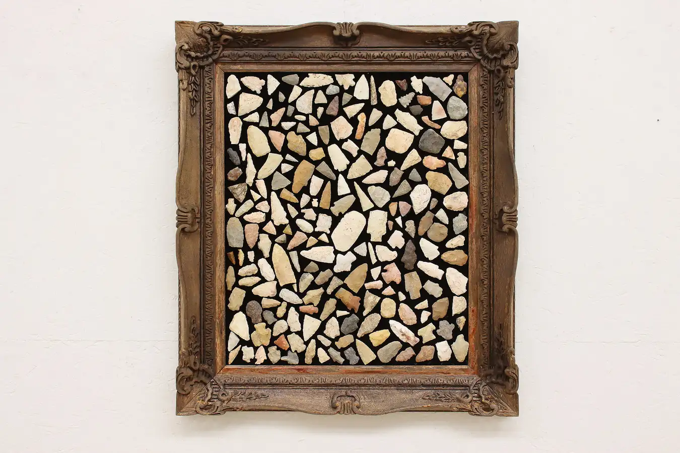 Main image of Framed Stone Points & Arrowheads Indigenous Antiques