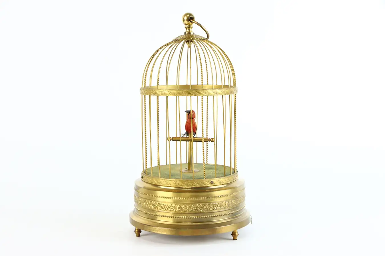 Main image of Singing Bird in Cage Antique Automaton, Ken D Karl Griesbaum Germany