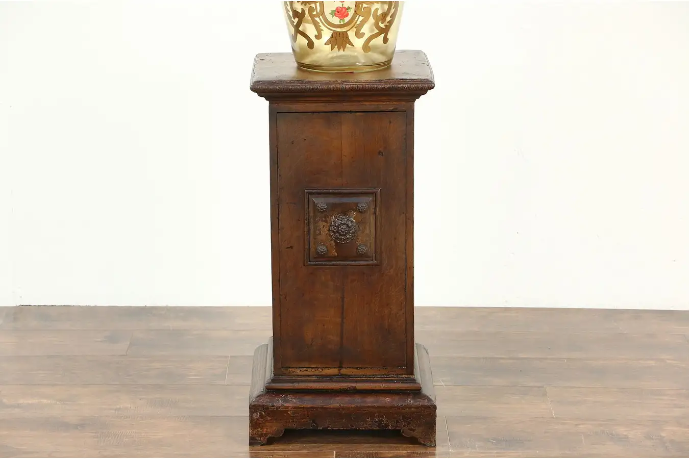 Main image of Iron Antique Dutch Safe, Camouflage Wood Grained Case, Giant Key, 12 Deadbolts