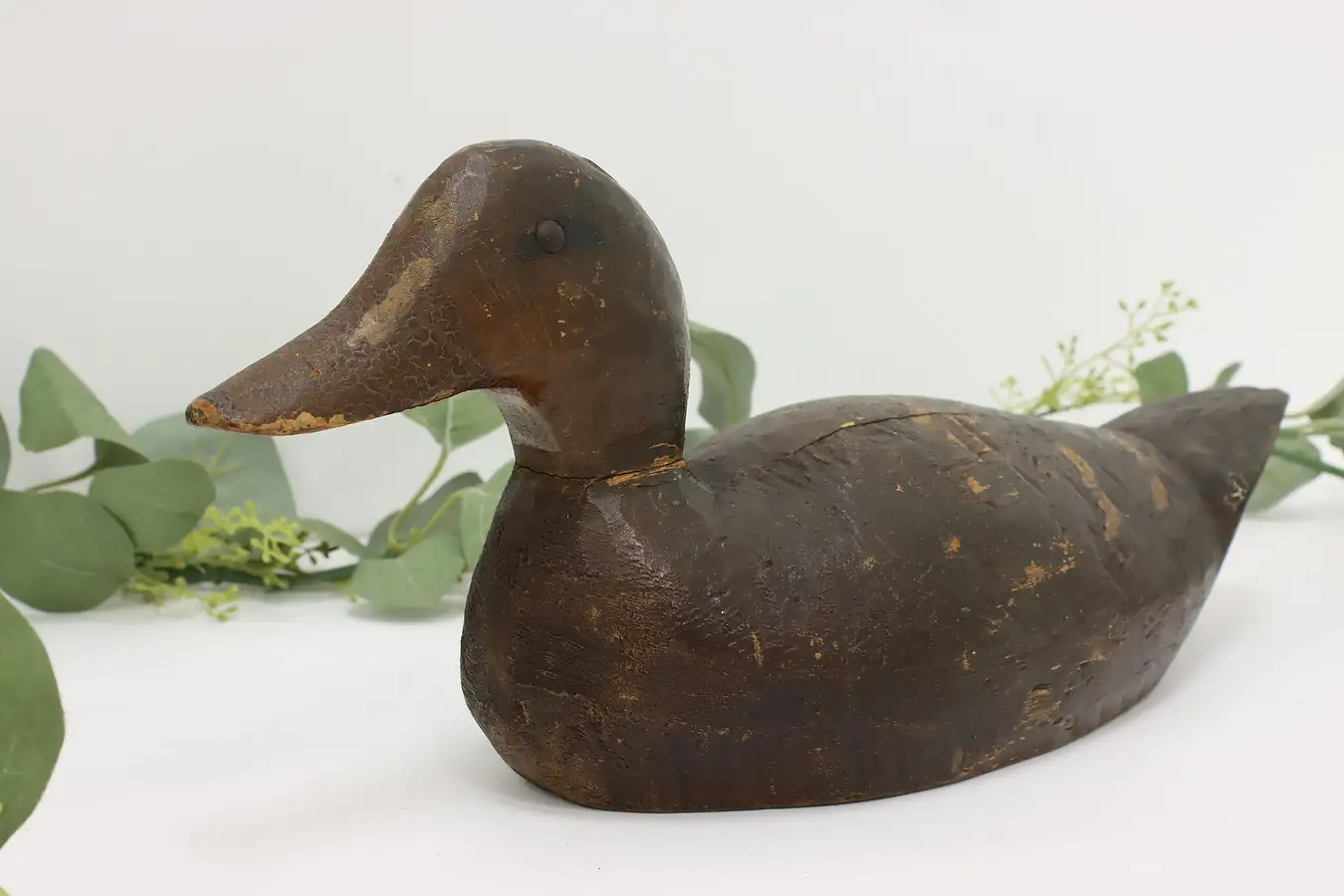 Main image of Farmhouse Vintage Painted Canvas Decoy Duck Sculpture