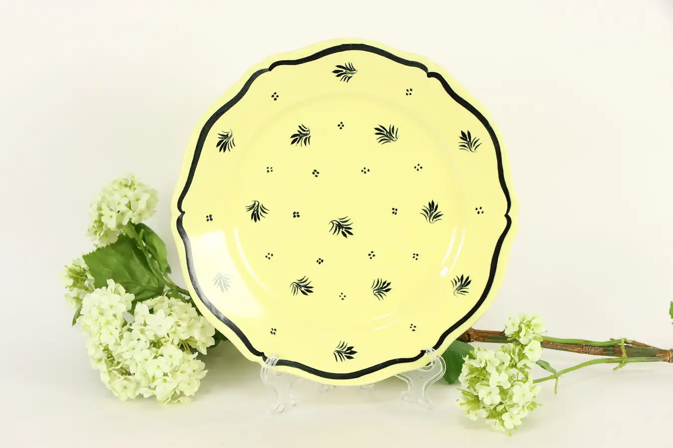 Main image of Henriot Quimper Signed Plate, Hand Painted Brittany, France