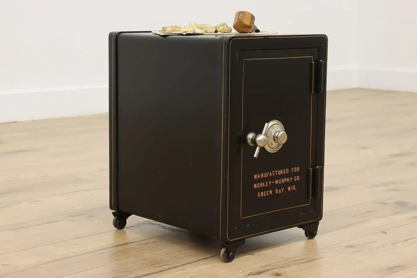 Main image of Victorian Antique Painted Iron Combination Safe, Morley