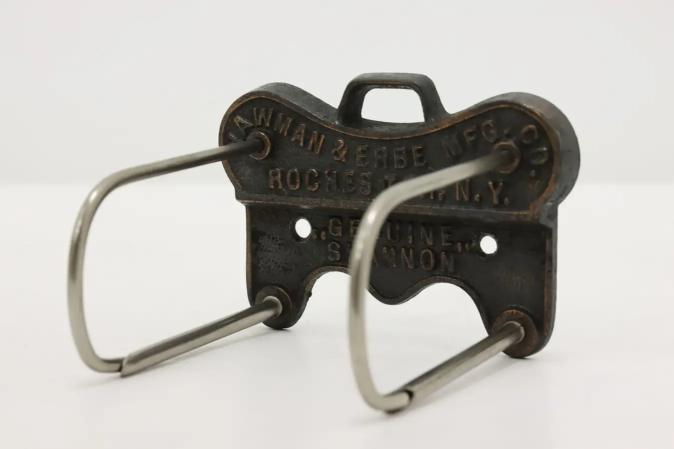 Main image of Industrial Antique Iron Wall File or Key Hook, Yawman & Erbe