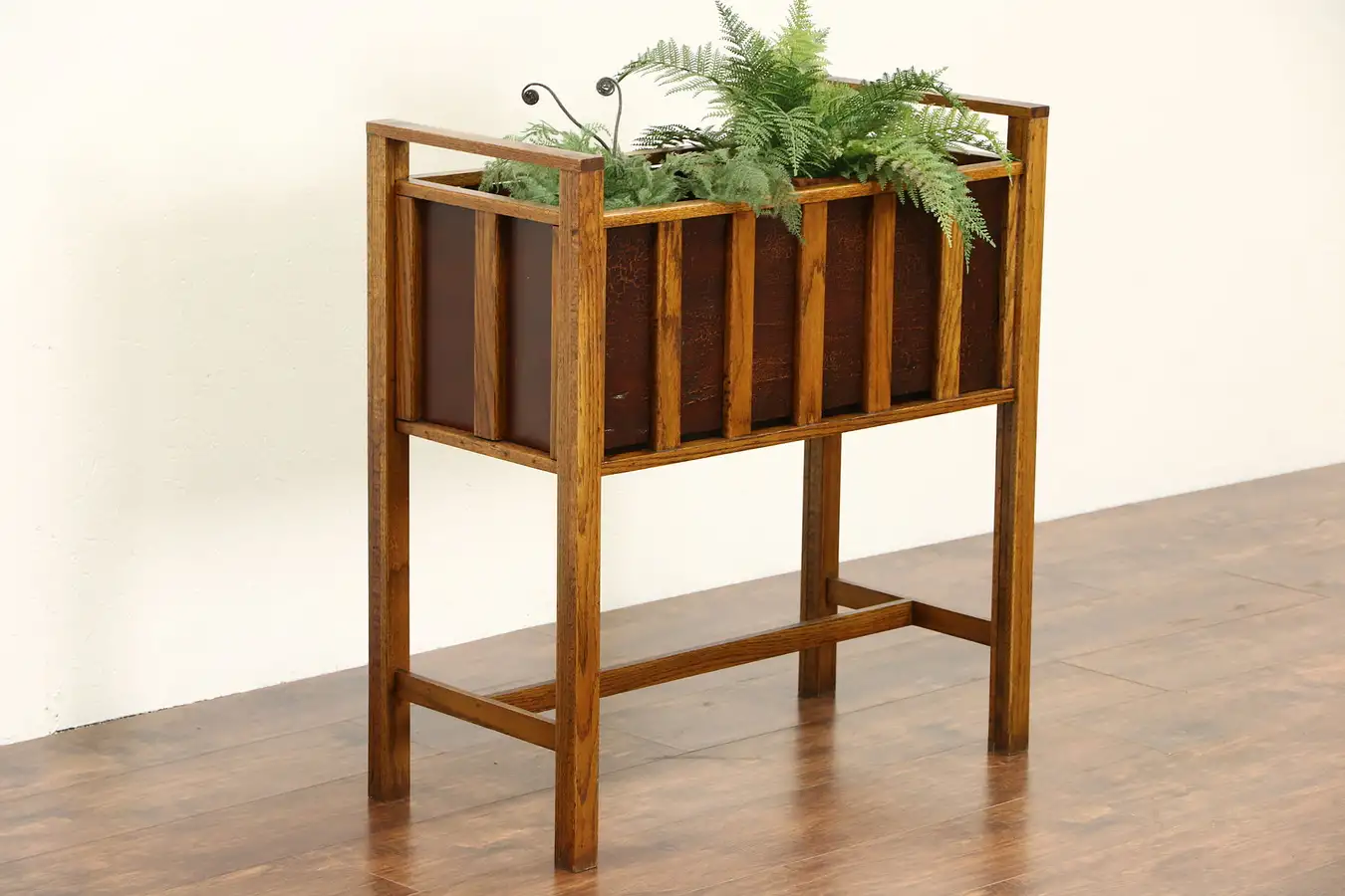 Main image of Mission Oak Arts & Crafts 1910 Antique Fernery or Planter