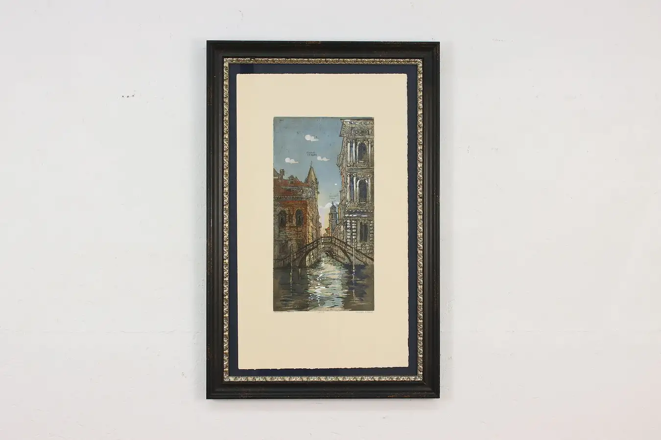 Main image of Ca' Rezzonico Venice Vintage Original Etching, Ockwell 32"