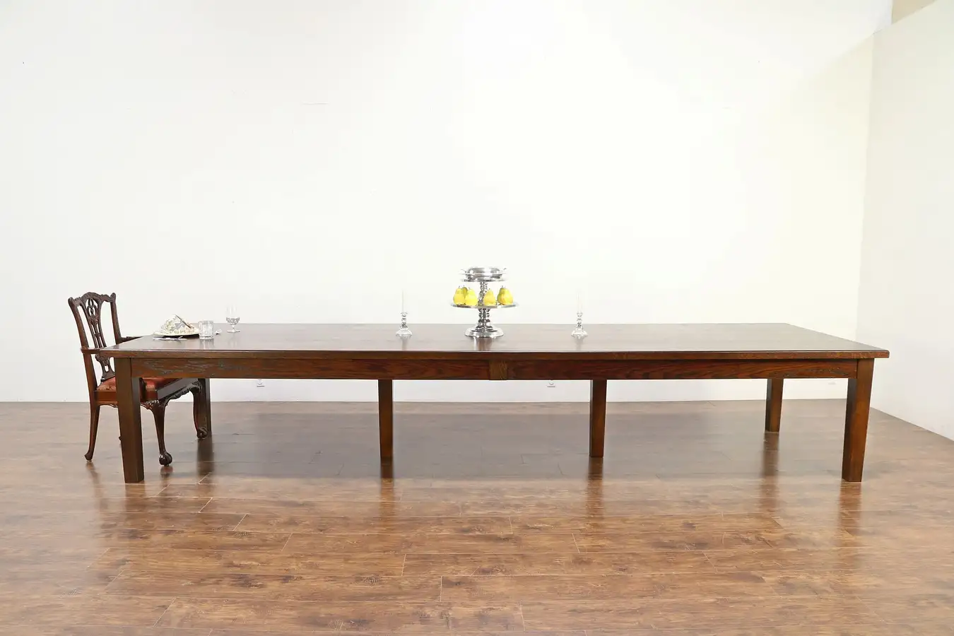 Main image of Oak Quarter Sawn Craftsman Antique 14' Conference, Library, Dining Table