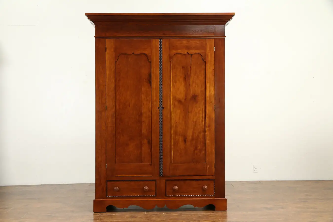 Main image of Cherry 1850 Antique Ohio Armoire, Wardrobe or Closet