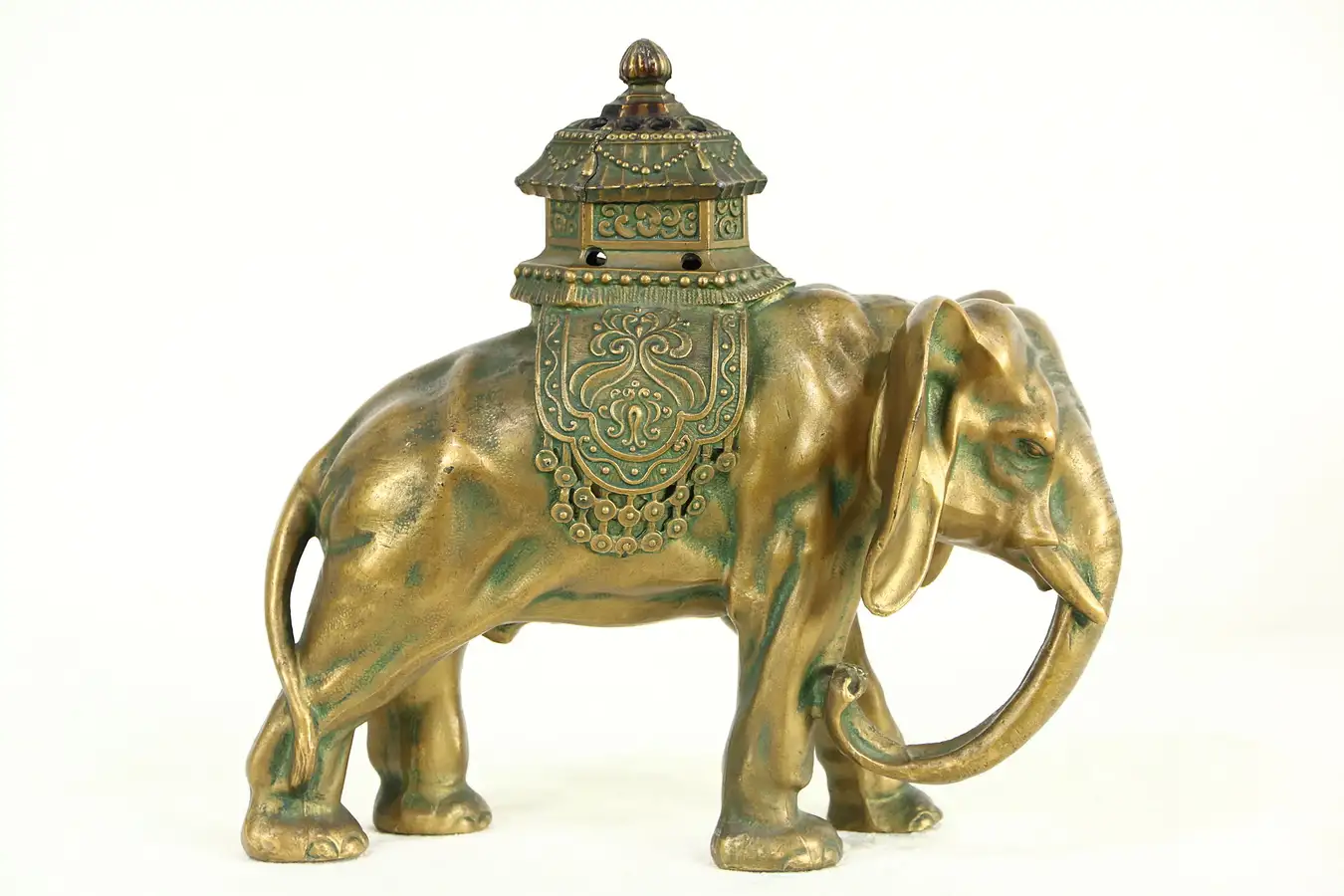 Main image of Elephant Sculpture 1920's Incense Burner