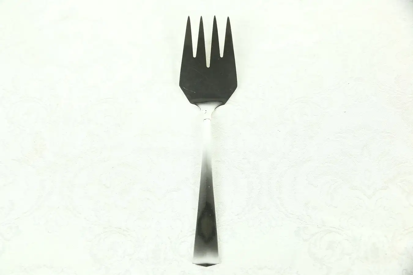 Main image of Art Deco 1925 Italian Serving Fork, 800 Silver 3.2 Troy Ounces