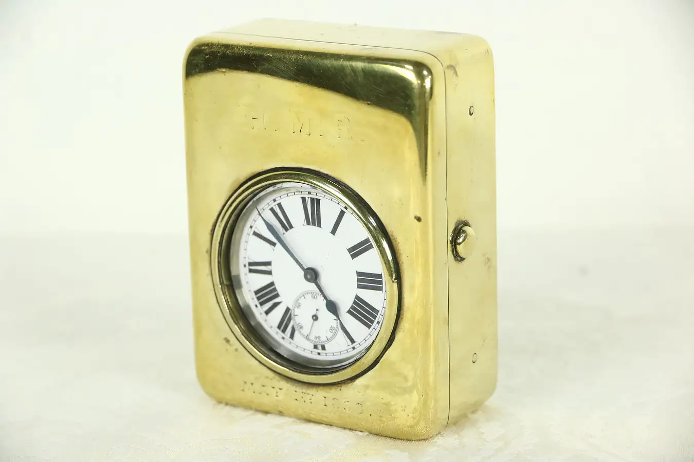 Main image of Railroad Pocket Watch, Brass Wall Mount Case Dated 1898