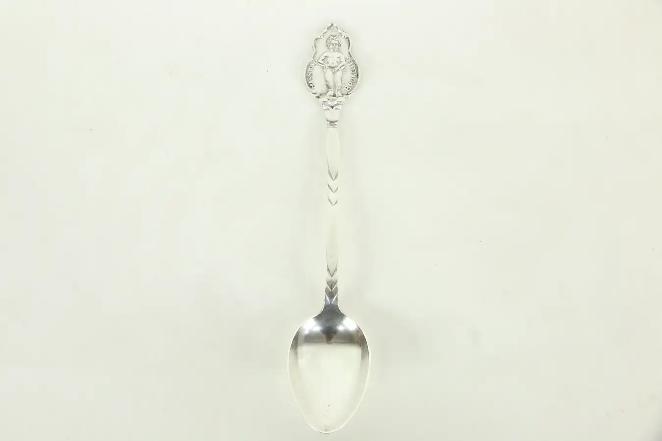 Main image of Silver Brussels Souvenir Spoon, Manneken Pis, Pissing Boy