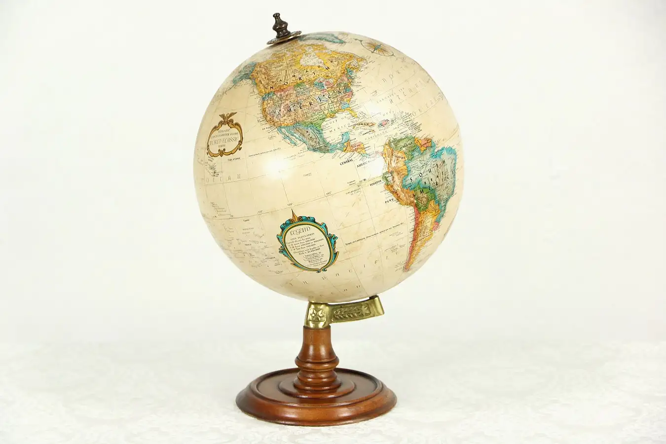 Main image of Replogle Signed Globe of the World & Stand
