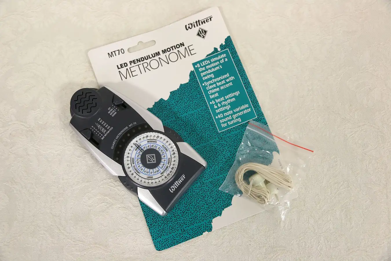 Main image of Wittner German LED Battery Metronome with Headphones