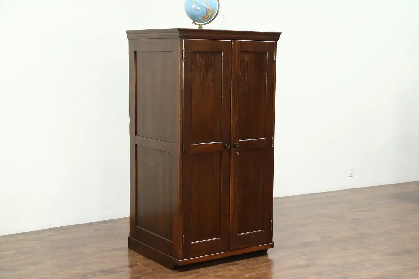 Main image of Oak Antique 50 Drawer Lab or Jewelry Cabinet, Collector File, Kewauneer