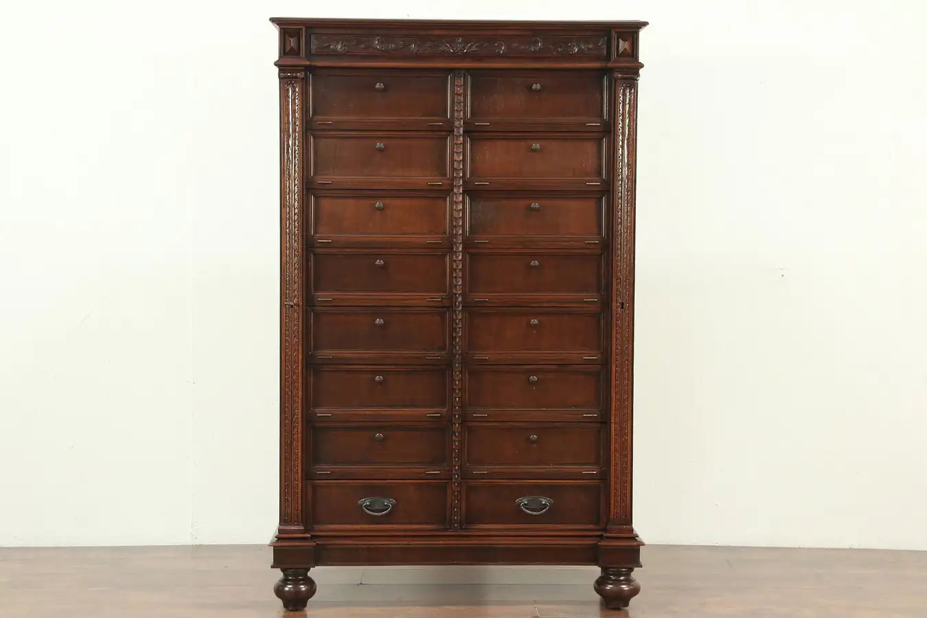 Main image of Collector, Wine or Music File Cabinet, 16 Compartments, Sidelocks, Italy