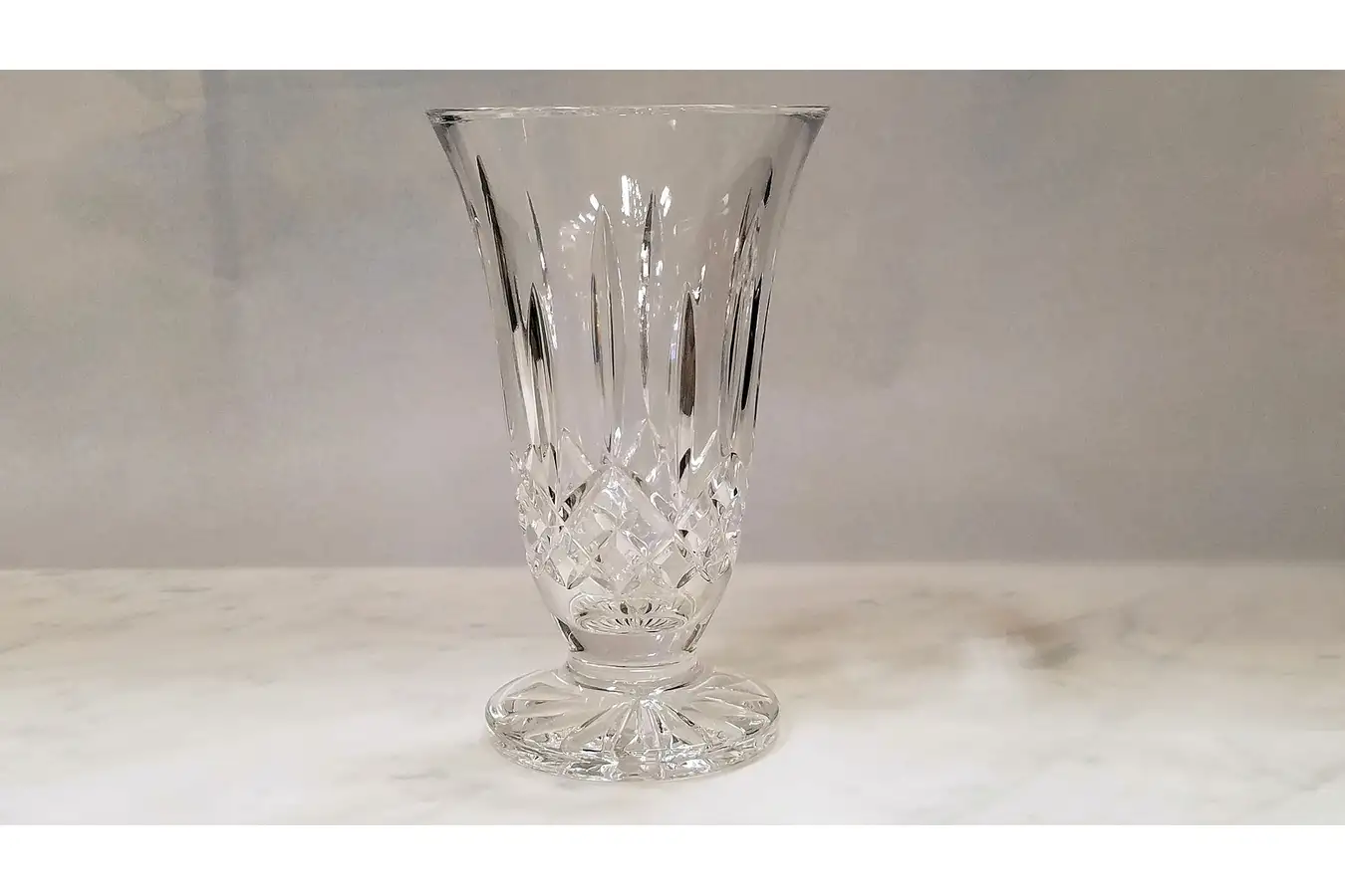 Main image of Waterford Signed Crystal 8-1/2" Vase