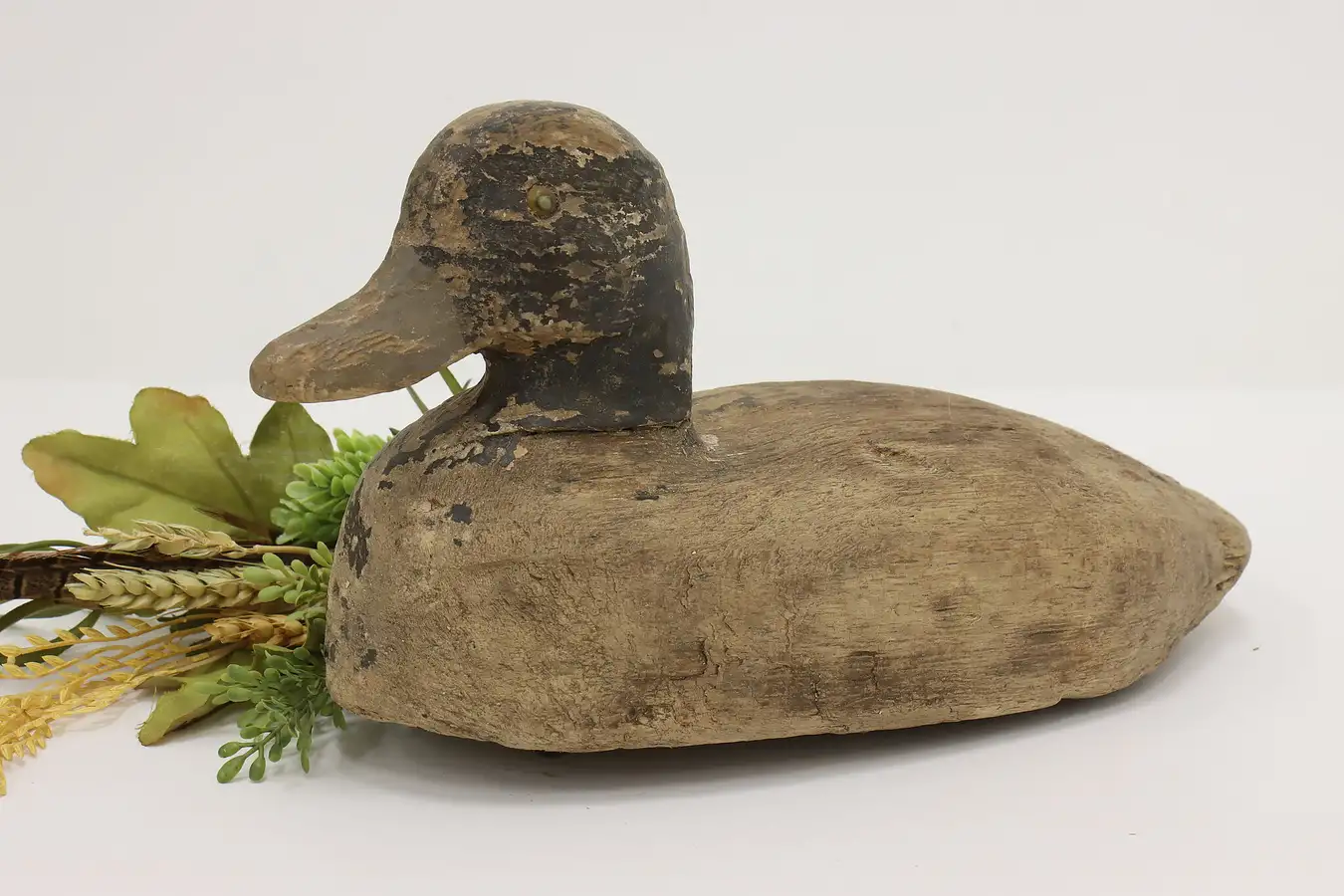 Main image of Farmhouse Vintage Carved & Painted Duck Decoy Sculpture