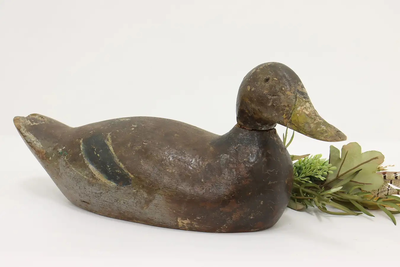 Main image of Farmhouse Vintage Carved & Painted Duck Decoy Sculpture