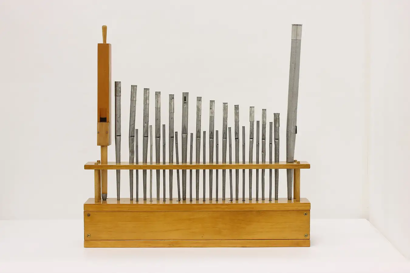 Main image of Maple Vintage Portative Wind Pipe Organ w/ Pipes