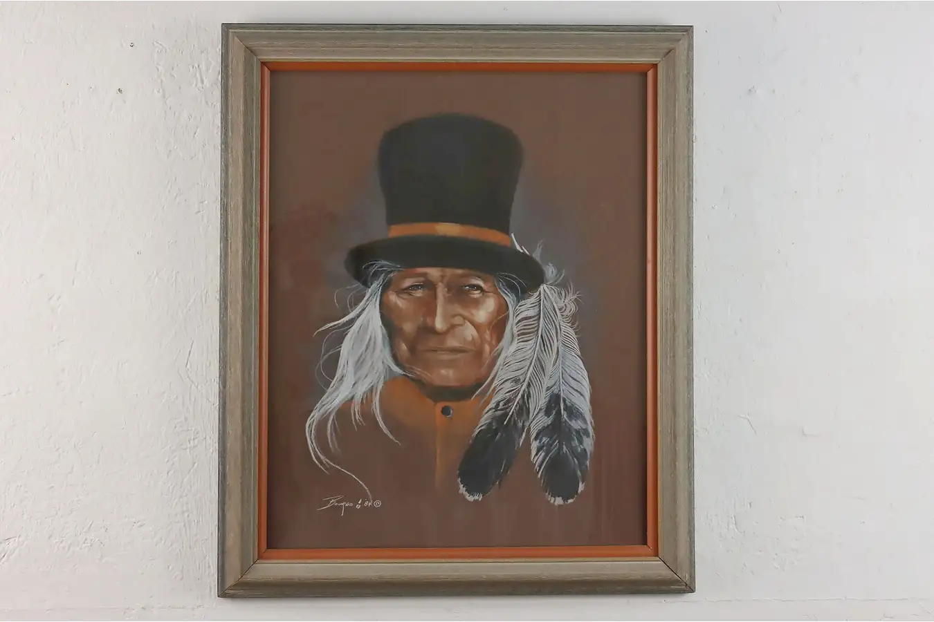 Main image of Native American Portrait Johnny Looking Cloud, Bourdo 24"