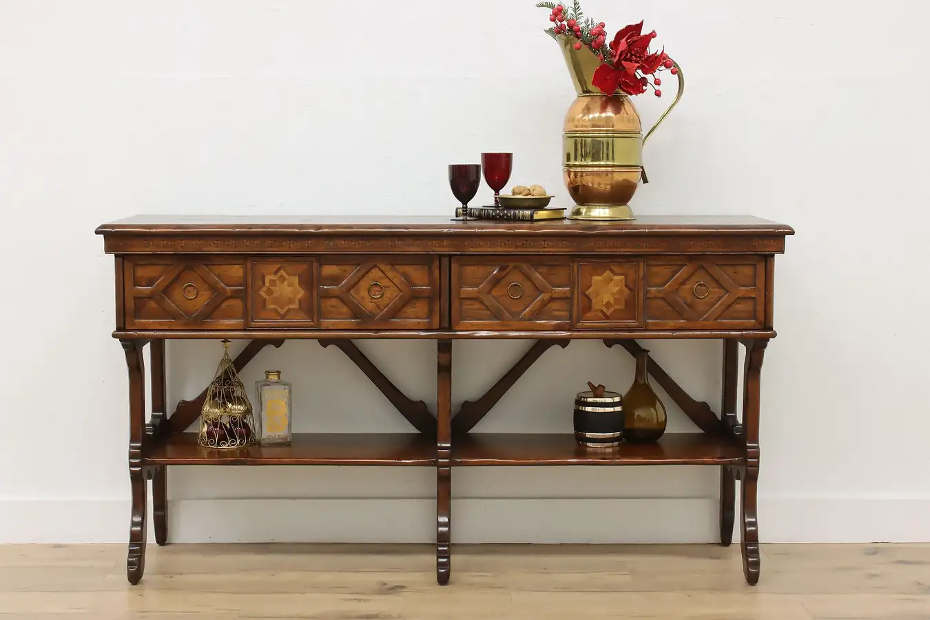 Main image of Italian Vintage Walnut Sideboard Sofa or Hall Console, Vere