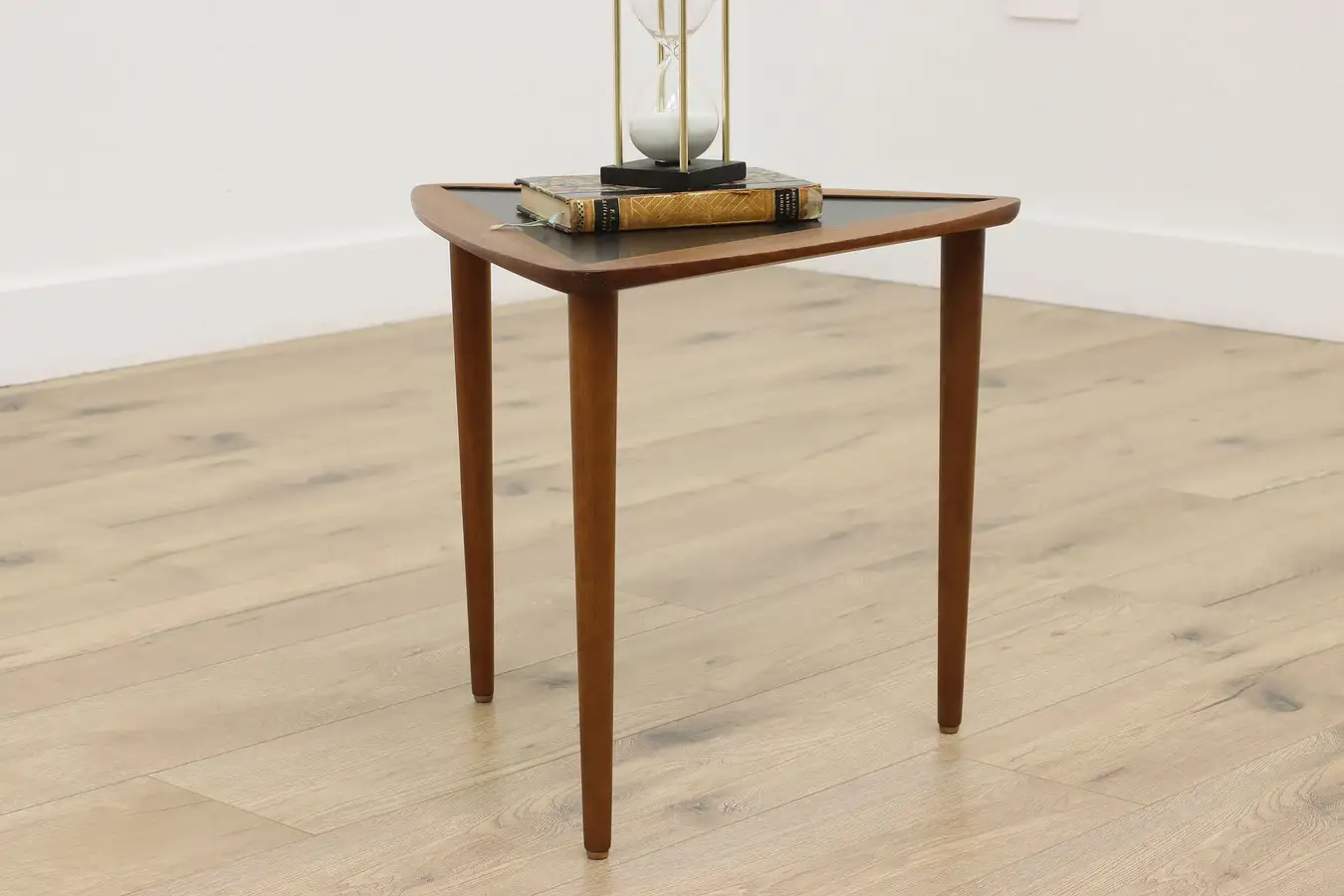 Main image of Midcentury Modern Vintage Walnut & Laminate Side End Table