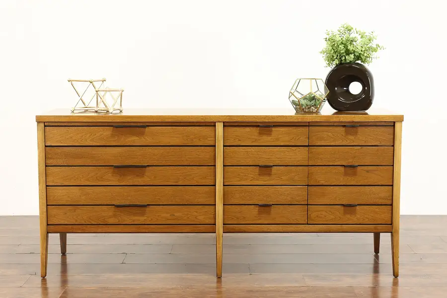 Photo of Midcentury Modern Vintage Chest, Dresser, TV Console, Rosewood Ties, Lane