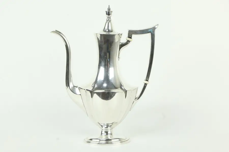 Photo of Georgian Design Sterling Silver Antique Coffee, Tea or Chocolate Pot