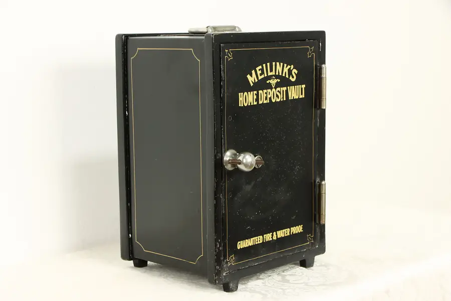 Photo of Small Antique Safe, Original Pinstriping, Meilinks Toledo