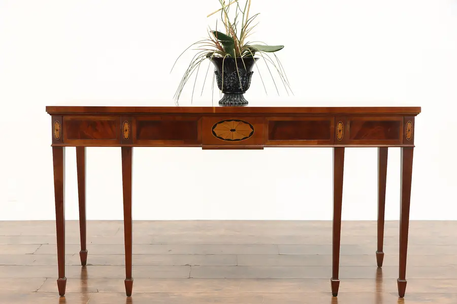 Photo of Flame Grain Mahogany Hepplewhite Vintage Sideboard, Server, Hall Console