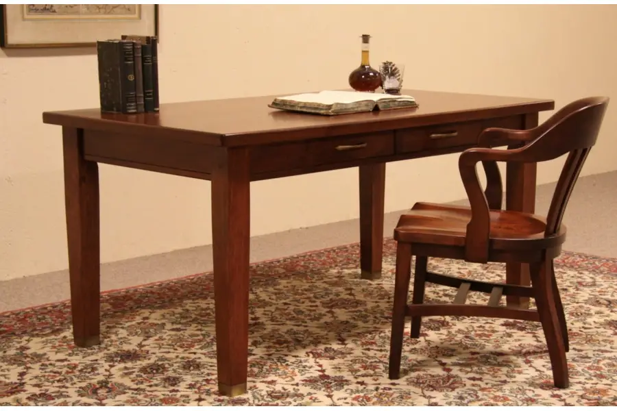 Photo of Art Deco Writing Desk or Library Table
