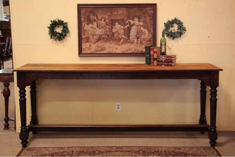 Photo of Victorian Country 38" Tall Oak 8' Work Table Island