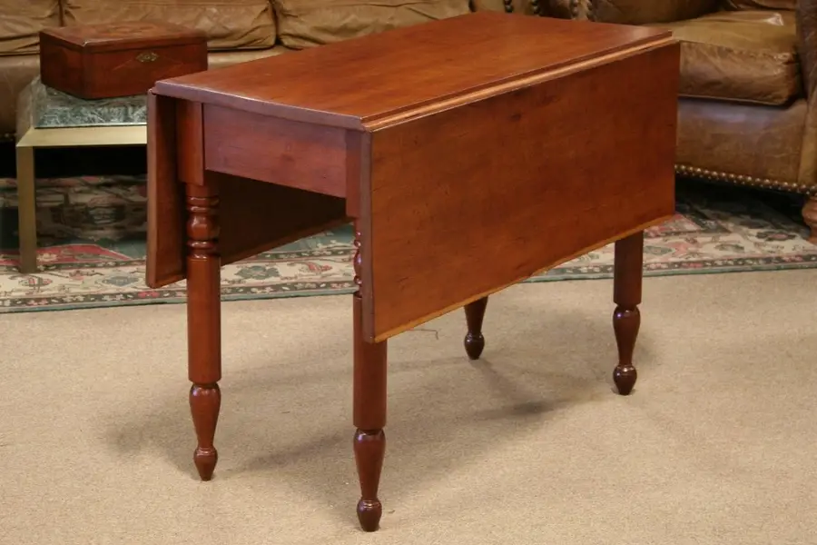 Photo of New England Country Sheraton Cherry Dropleaf Table