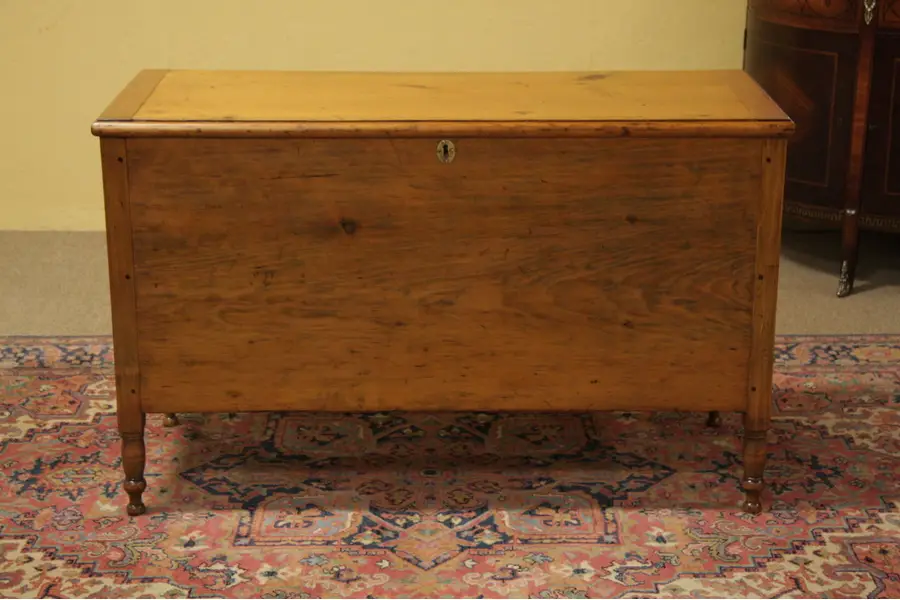 Photo of Country Pine New England 1820 Blanket Chest or Trunk
