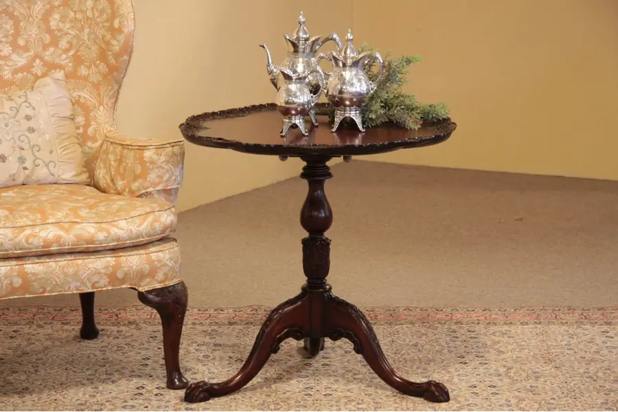Photo of Georgian Chippendale Mayflower Tilt Tea Table
