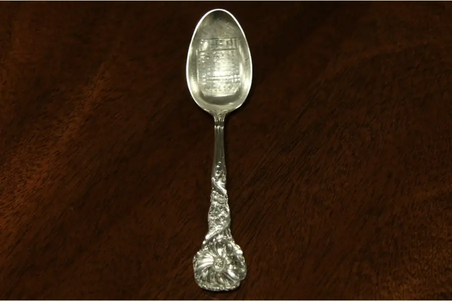 Photo of Leland Hotel, Springfield Ill Sterling Silver Spoon