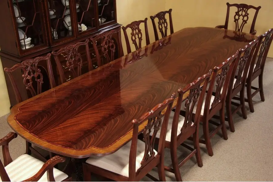 Photo of EJ Victor Mahogany 11' 8" Dining Table