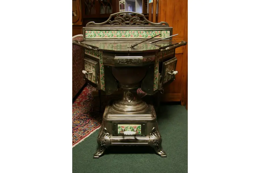 Photo of French Iron and Tile 1890's Antique Cookstove