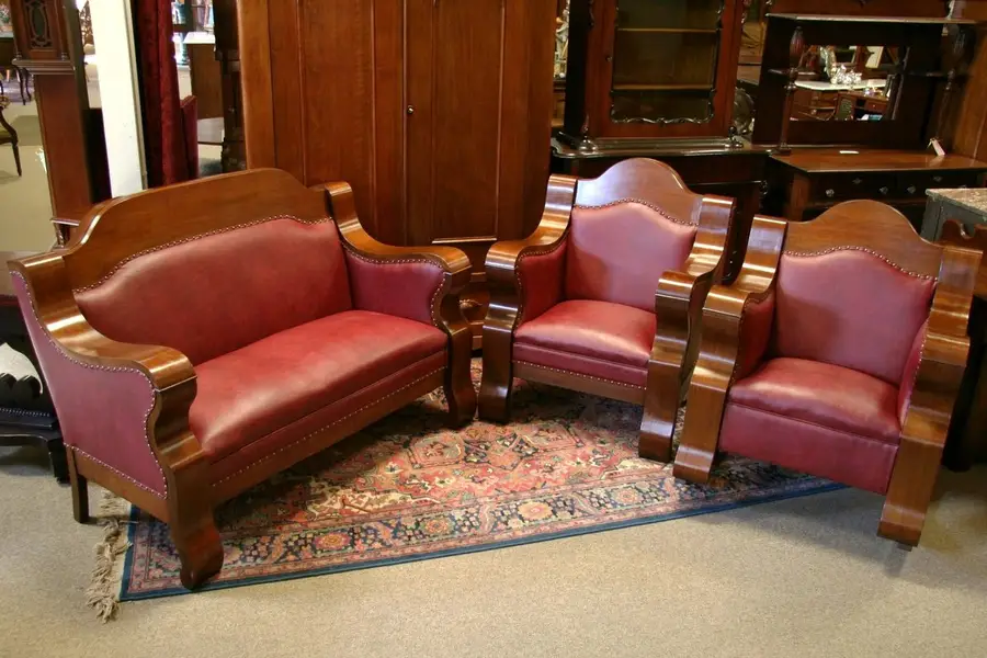 Photo of Empire Gentleman's 1900 Armchair, Rocker & Settee